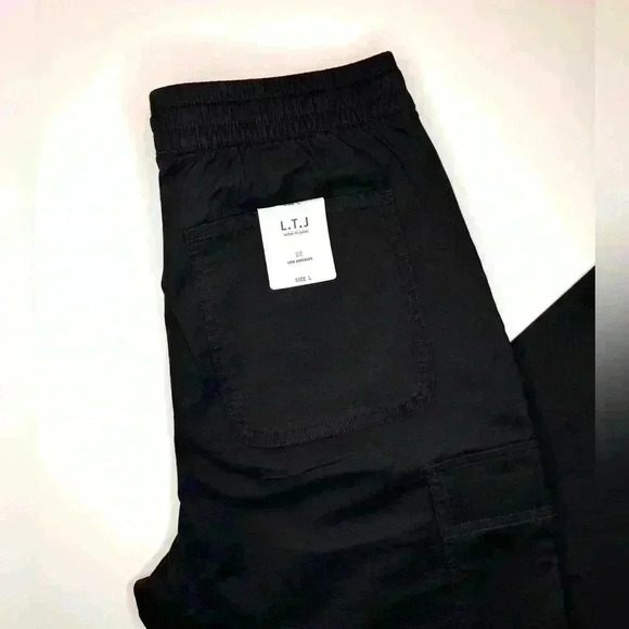 L.T.J/ LETTER TO JULIET CARGO JOGGERS IN BLACK SIZE LARGE - Picture 11 of 11